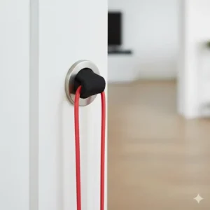 A patient engaging in a low-impact knee rehabilitation exercise with the guidance of a therapist using thera resistance bands for physical therapy.
