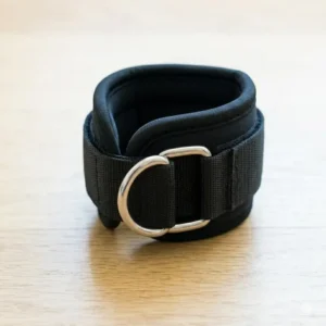 Padded ankle straps which are essential attachments for resistance bands to perform lower body exercises.