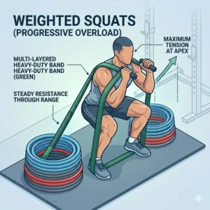Detailed cross-section showing the anti-snap multi-layered latex technology of quantum resistance bands.